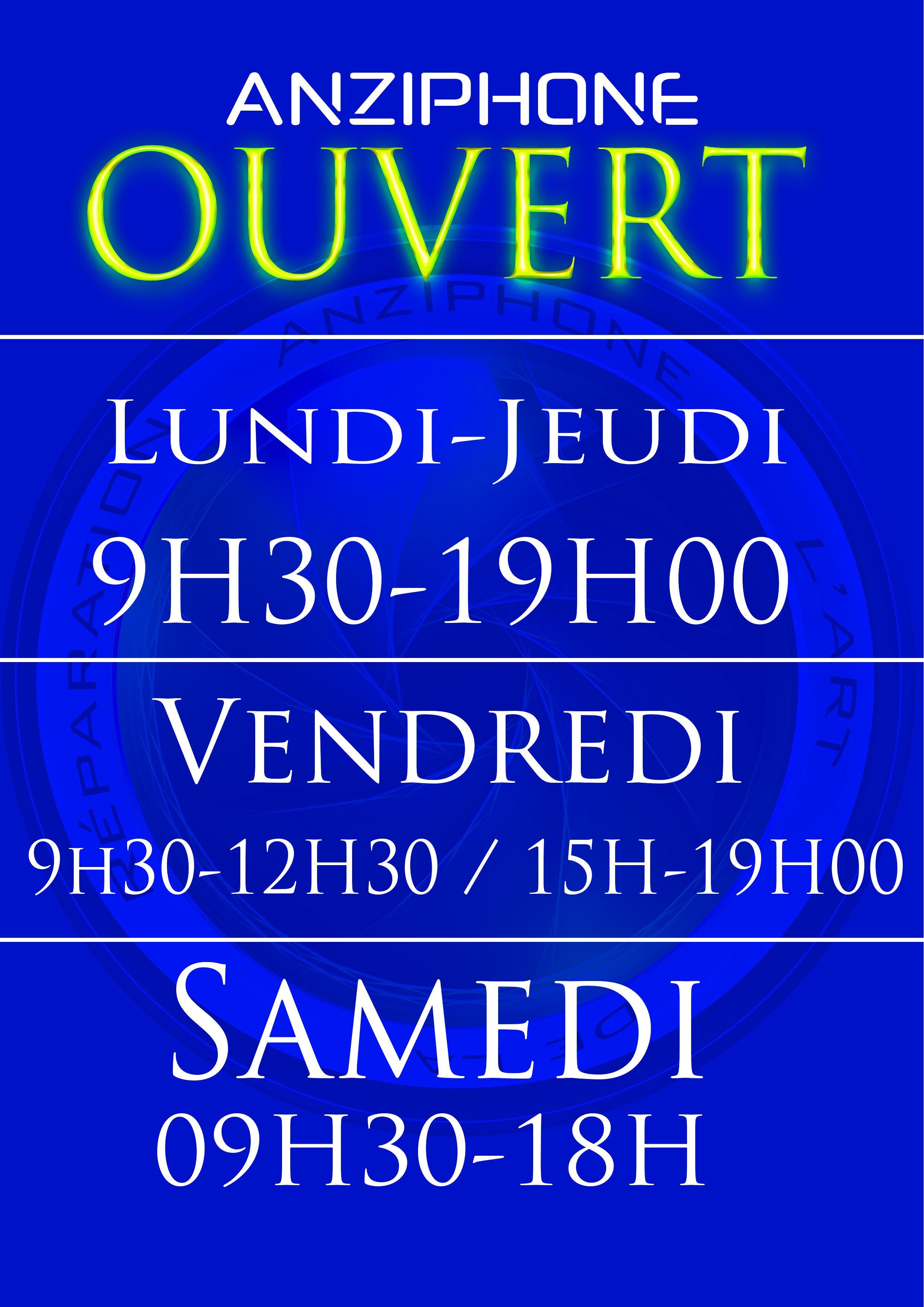 Les Horaires d'ouverture